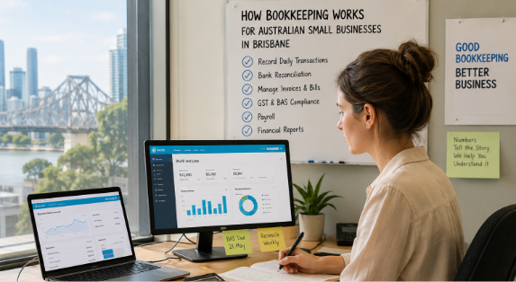How Bookkeeping Works for Australian Small Businesses in Brisbane